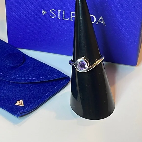 Silpada 'Another Trip Around The Sun' Sterling Silver Ring With Birthstone - View #6